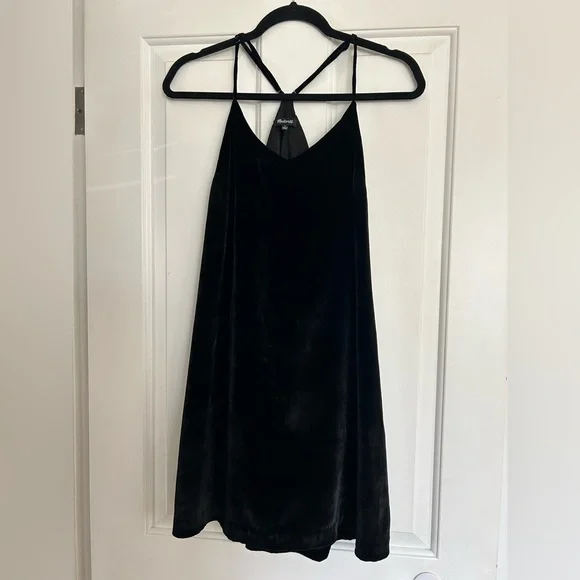 Madewell Black Mini Dress with Spaghetti Straps - Picture 7 of 8
